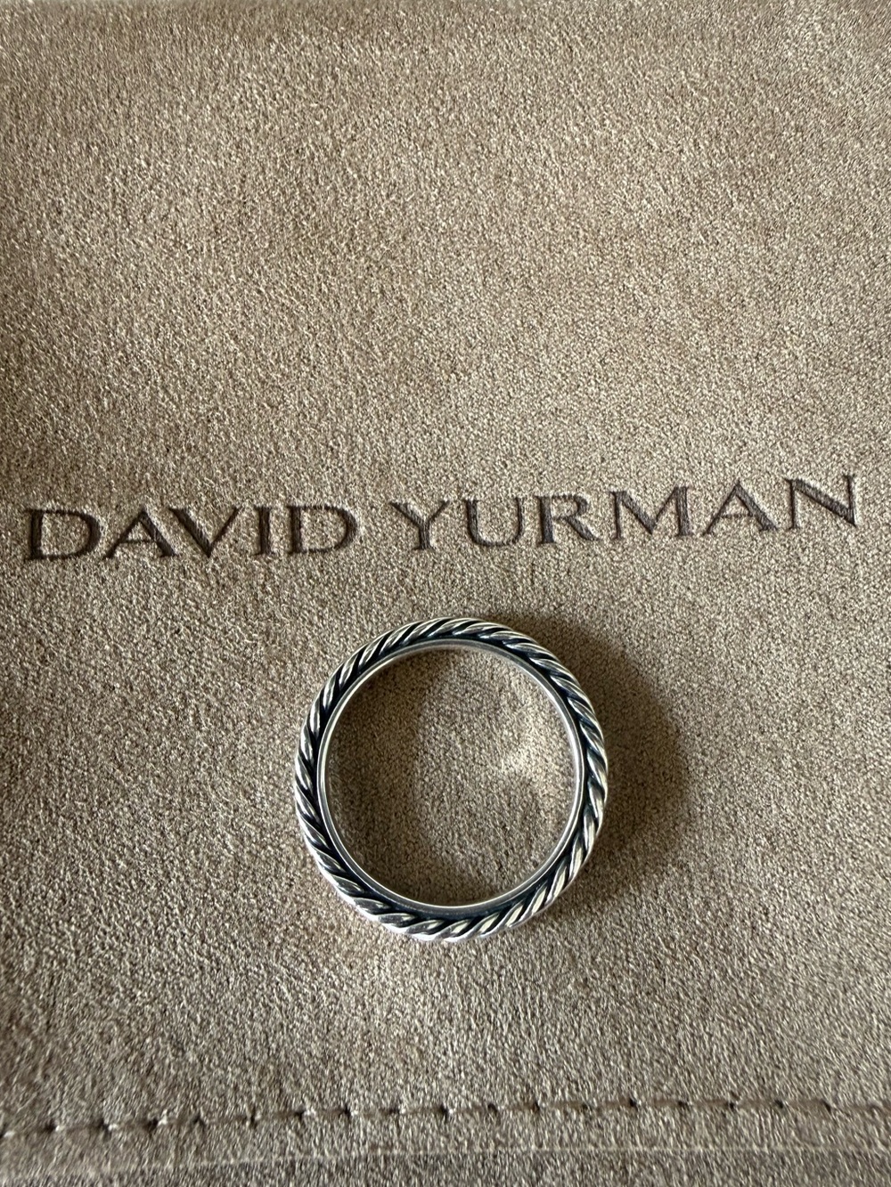 David Yurman Cable Collectibles Stack Ring, 3mm, Size 7.5